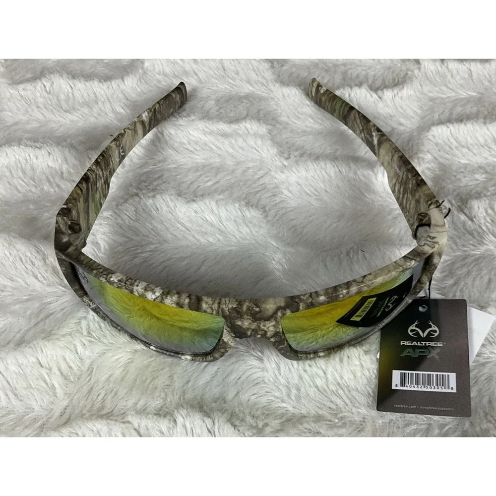 Realtree Camo APX Sport Multicolored Wraparound Sunglasses UV400 Hunting Fishing